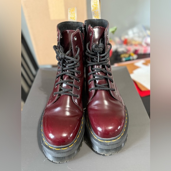 Doc marten red Jadon boot size 9 women’s - Picture 8 of 8